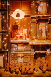 A look at Dior’s gingerbread holiday display at Harrods.