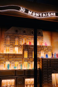A look at Dior’s gingerbread holiday display at Harrods.