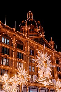 A look at Dior’s gingerbread holiday display at Harrods.