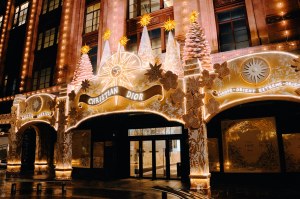 A look at Dior’s gingerbread holiday display at Harrods.