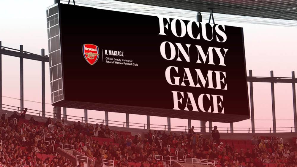 Il Makiage has partnered with Arsenal Women as an official beauty supplier to the team. The new campaign is called Focus on My Game Face.