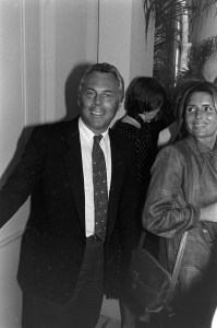 Award recipient Giorgio Armani and guests attend the Neiman Marcus Fashion Awards luncheon at L'Orangerie on May 13, 1979 in Los Angeles, California.