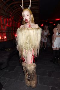 NEW YORK, NEW YORK - OCTOBER 31: Kim Petras attends Heidi Klum's 21st Annual Halloween Party presented by Now Screaming x Prime Video and Baileys Irish Cream Liqueur at Sake No Hana at Moxy Lower East Side on October 31, 2022 in New York City. (Photo by Mike Coppola/Getty Images for Heidi Klum)