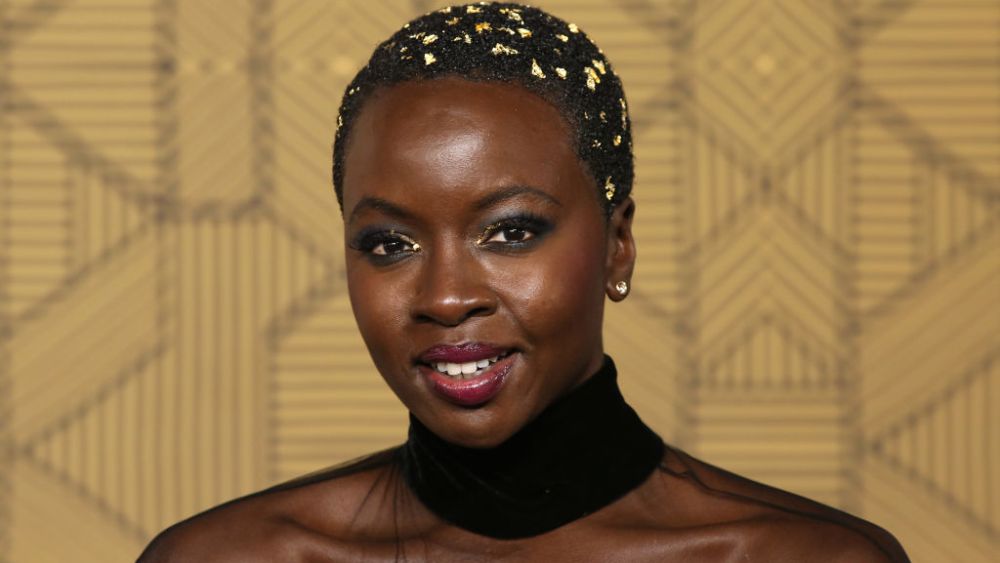 LONDON, ENGLAND - NOVEMBER 03: Danai Gurira attends the "Black Panther: Wakanda Forever" European Premiere at Cineworld Leicester Square on November 03, 2022 in London, England (Photo by Lia Toby/Getty Images)