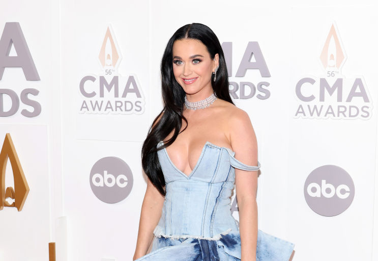 NASHVILLE, TENNESSEE - NOVEMBER 09: Katy Perry attends The 56th Annual CMA Awards at Bridgestone Arena on November 09, 2022 in Nashville, Tennessee. (Photo by Jason Kempin/Getty Images)
