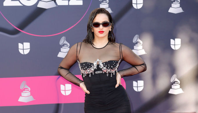 LAS VEGAS, NEVADA - NOVEMBER 17: Rosalia attends the 23rd Annual Latin GRAMMY Awards at Michelob ULTRA Arena on November 17, 2022 in Las Vegas, Nevada. (Photo by Frazer Harrison/Getty Images)