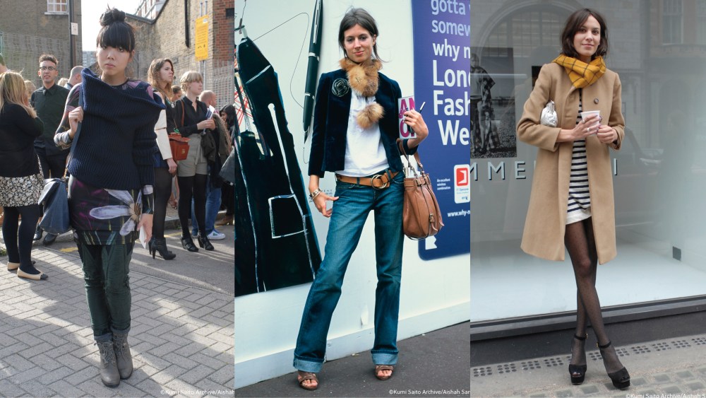 Susie Lau, Sarah Harris, and Alexa Chung captured by Kumi Saito