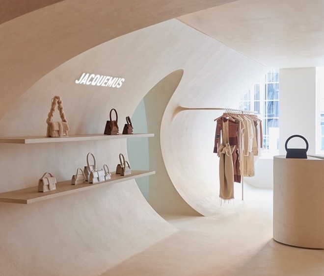 Inside the new Jacquemus space at Harvey Nichols in London.