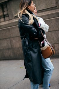 On the street in New York City.