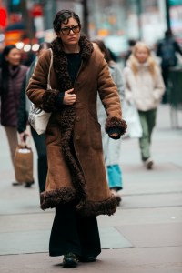 On the street in New York City.