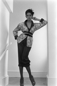 A printed short robe from the Fernando Sanchez Fall 1979 Loungewear Collection Advance.