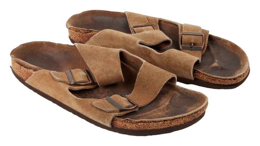 Steve Jobs’ birkenstock arizona used sandals sold at juliens auctions