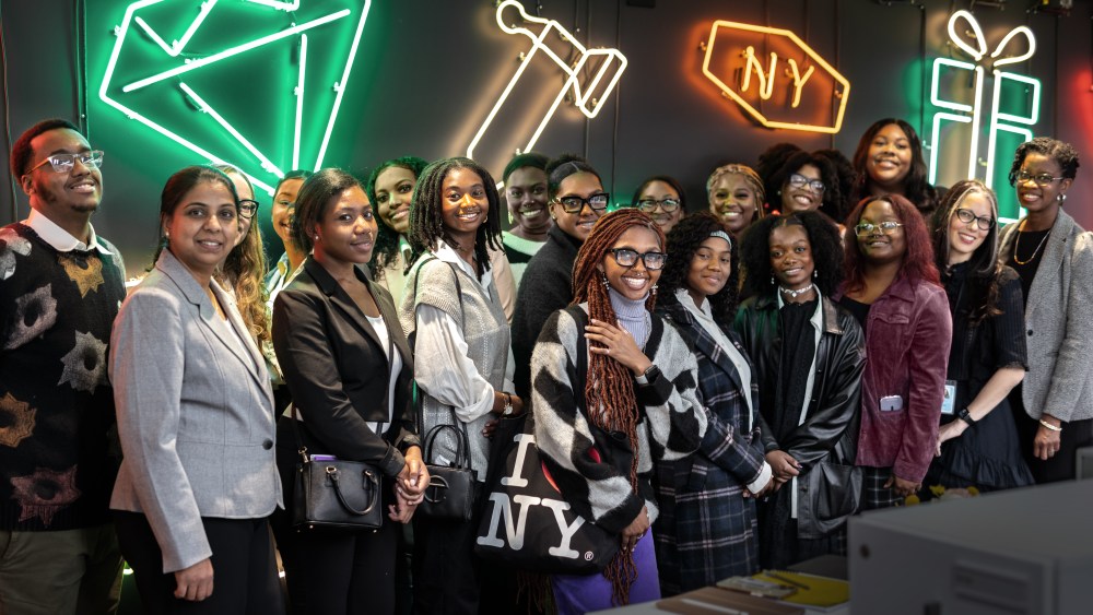 North Carolina A&T students visiting Tiffany in New York.