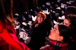 Samantha Barry at the opening ceremony for Saks Fifth Avenue’s Holiday Windows and Light show on November 22, 2022 in New York City.