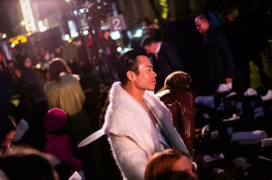 Ezra J. William at the opening ceremony for Saks Fifth Avenue’s Holiday Windows and Light show on November 22, 2022 in New York City.