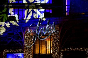 Guest at the opening ceremony for Saks Fifth Avenue’s Holiday Windows and Light show on November 22, 2022 in New York City.