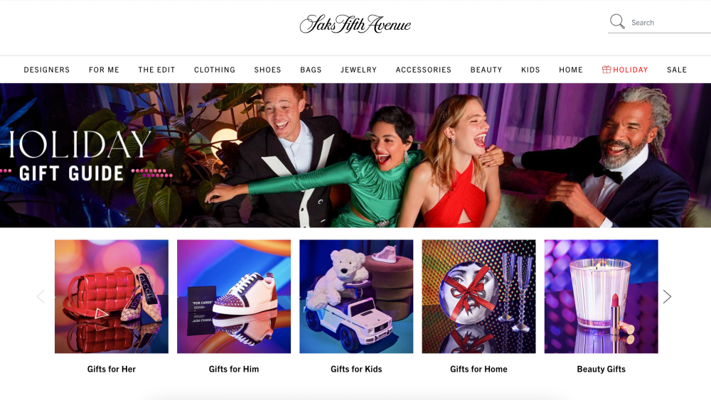 The Saks 2022 holiday gift guide.