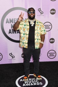 Demarcus Stigar at the 2022 American Music Awards held at the Microsoft Theater at L.A. Live on November 20, 2022 in Los Angeles, California.