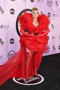 Bebe Rexha at the 2022 American Music Awards held at the Microsoft Theater at L.A. Live on November 20, 2022 in Los Angeles, California.