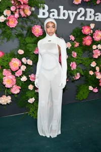 Lori Harvey at the 2022 Baby2Baby Gala held at Pacific Design Center on November 12, 2022 in Los Angeles, California.