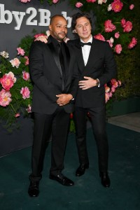 Donald Faison and Zach Braff at the 2022 Baby2Baby Gala held at Pacific Design Center on November 12, 2022 in Los Angeles, California.