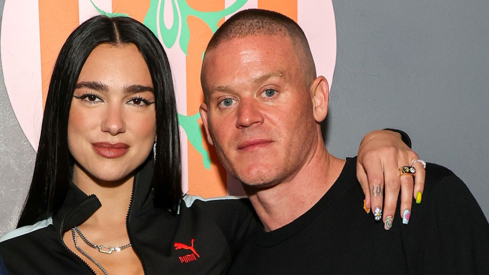 LONDON, ENGLAND - JULY 15: (L to R) Charlie Groom, Dua Lipa and Billy Walsh attend the PUMA x Dua Lipa launch dinner hosted by Dua Lipa at Bistrotheque on July 15, 2022 in London, England. (Photo by David M. Benett/Dave Benett/Getty Images for PUMA)