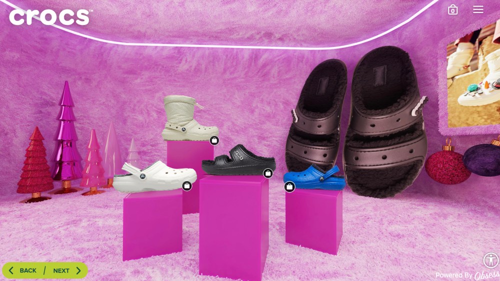 Crocs fuzz-lined holiday store