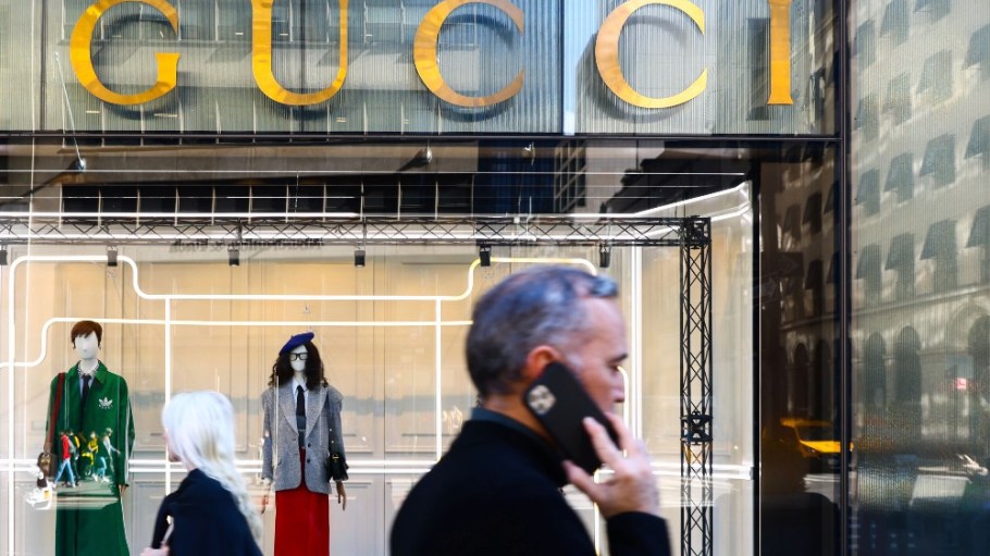 A Gucci shop.