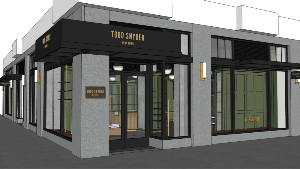 Rendering of Todd Snyder in San Francisco.