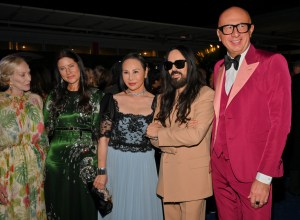 Helen Pashgian, Eva Chow, Alessandro Michele and Marco Bizzarri
