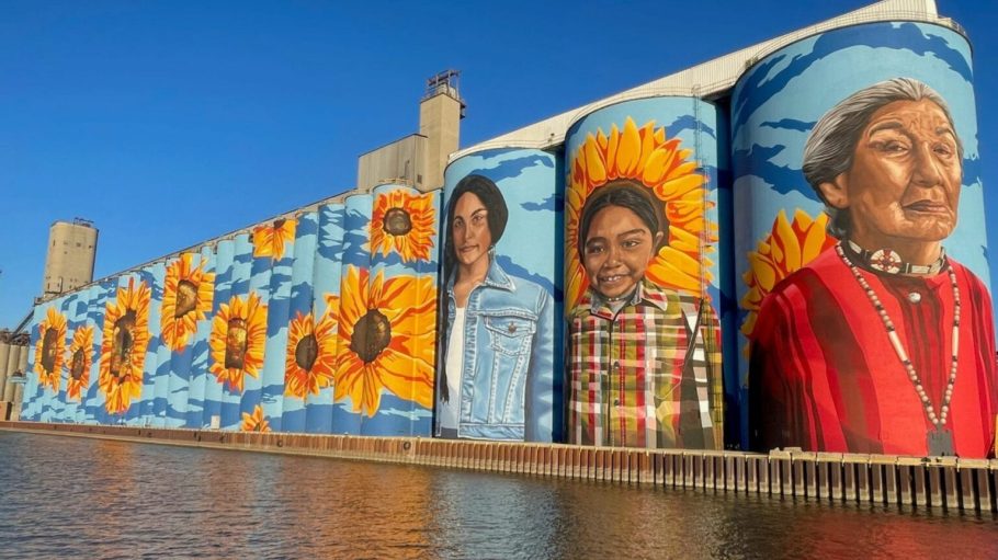 A Levi’s jacket is part of a new mural that pays tribute to the indigenous peoples in Toledo, Ohio.