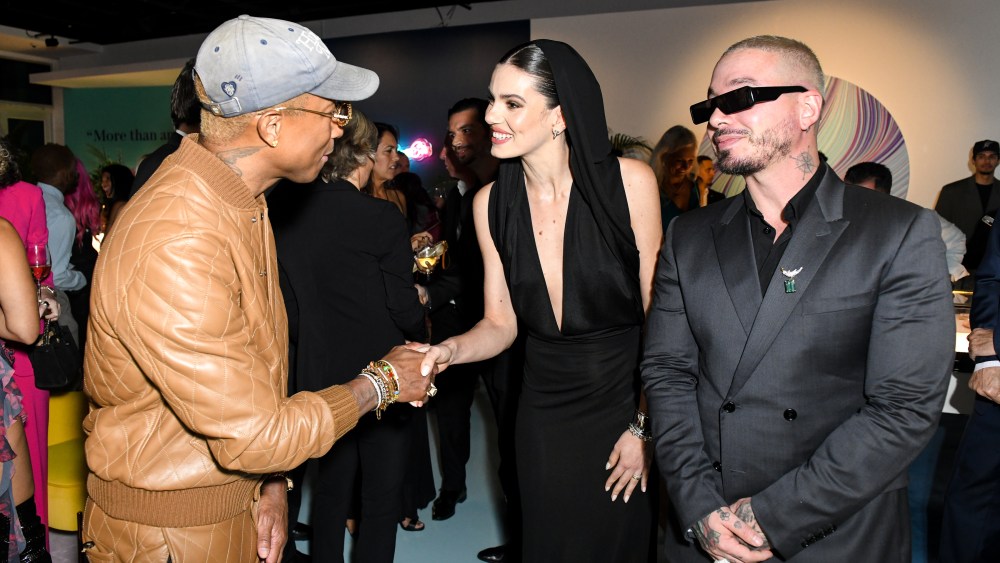 Pharrell Williams, Camila Queiroz, J Balvin