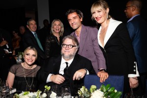 Kim Morgna, Guillermo del Toro, Oscar Isaac and Elvira Lind