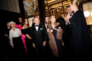 Maye Musk, Maria Borges, Katie Holmes, Karl-Friedrich Scheufele, Caroline Scheufele, Liev Schreiber and Uma Thurman