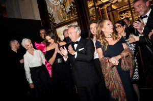 Maye Musk, Maria Borges, Katie Holmes, Karl-Friedrich Scheufele, Caroline Scheufele and Liev Schreiber