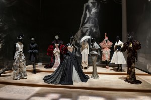 A display at the 'Christian Dior: Designer of Dreams' exhibit at the Museum of Contemporary Art Tokyo.