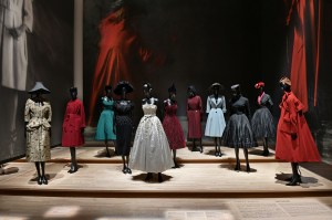 A display at the 'Christian Dior: Designer of Dreams' exhibit at the Museum of Contemporary Art Tokyo.