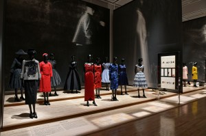 A display at the 'Christian Dior: Designer of Dreams' exhibit at the Museum of Contemporary Art Tokyo.