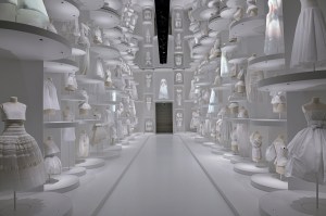 A display at the 'Christian Dior: Designer of Dreams' exhibit at the Museum of Contemporary Art Tokyo.