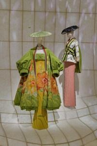 A display at the 'Christian Dior: Designer of Dreams' exhibit at the Museum of Contemporary Art Tokyo.