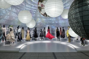 A display at the 'Christian Dior: Designer of Dreams' exhibit at the Museum of Contemporary Art Tokyo.