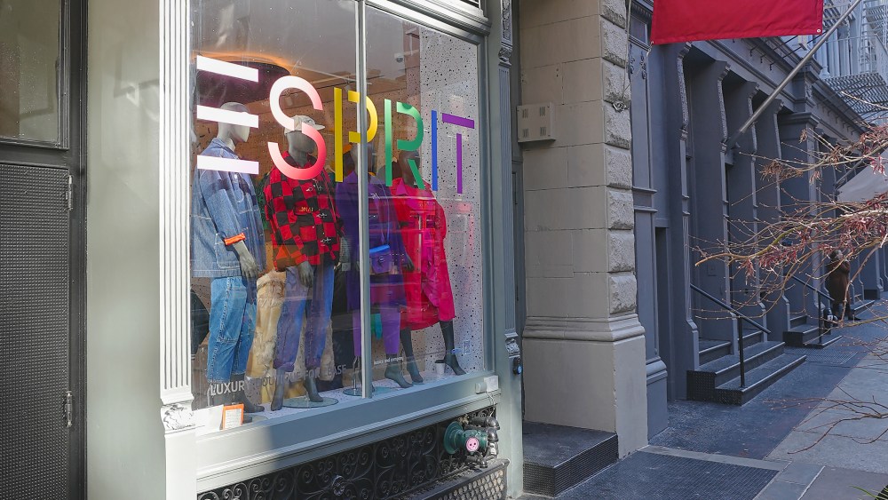 The Esprit pop up shop on Prince Street in SoHo.