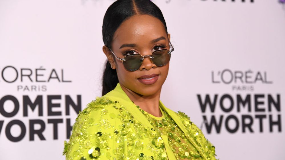 LOS ANGELES, CALIFORNIA - DECEMBER 01: H.E.R. attends L'Oréal Paris' Women of Worth Celebration at The Ebell Club of Los Angeles on December 01, 2022 in Los Angeles, California. (Photo by Jon Kopaloff/Getty Images)