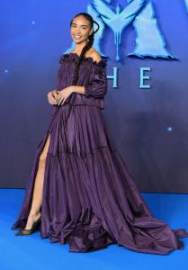 LONDON, ENGLAND - DECEMBER 06: Bailey Bass attends the "Avatar: The Way of Water" world premiere at the Odeon Luxe Leicester Square on December 06, 2022 in London, England. (Photo by Joe Maher/Getty Images)