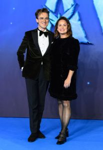 LONDON, ENGLAND - DECEMBER 06: Tom Fletcher and Giovanna Fletcher attend the "Avatar: The Way of Water" world premiere at the Odeon Luxe Leicester Square on December 06, 2022 in London, England. (Photo by Joe Maher/Getty Images)