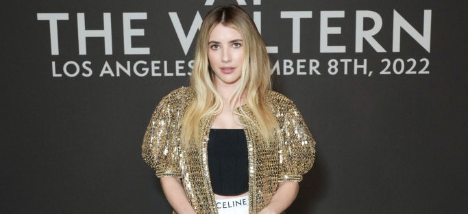 LOS ANGELES, CALIFORNIA - DECEMBER 08: Emma Roberts attends Celine at The Wiltern on December 08, 2022 in Los Angeles, California. (Photo by Kevin Mazur/Getty Images for CELINE)