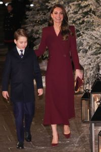 LONDON, ENGLAND - DECEMBER 15Prince George of Wales and Catherine, Princess of Wales attend the 'Together at Christmas' Carol Service at Westminster Abbey on December 15, 2022 in London, England. (Photo by Chris Jackson/Getty Images)