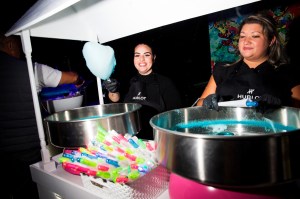 The scene at the Hublot Loves Football Miami Art Basel.