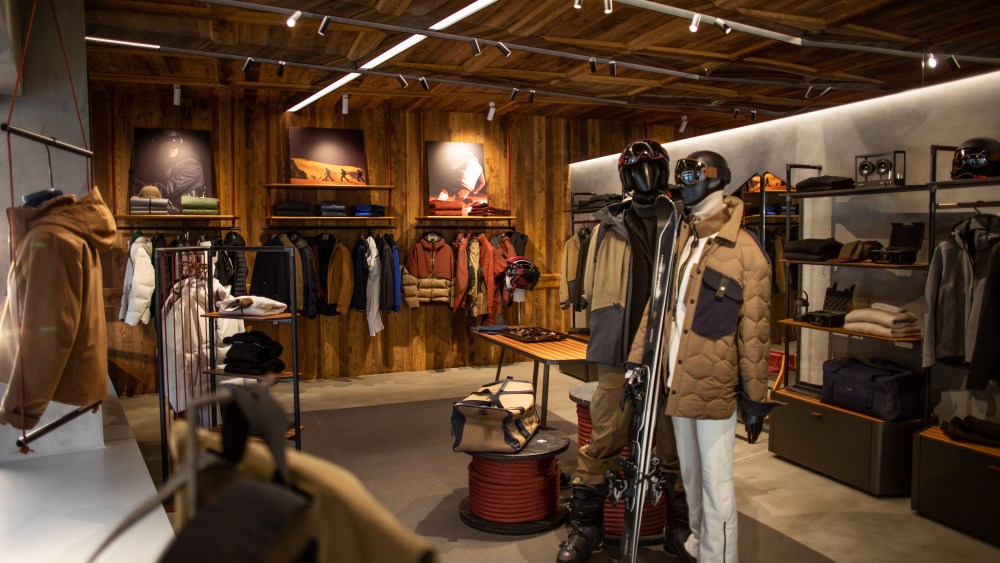 Inside the Sease store in Verbier, Switzerland.