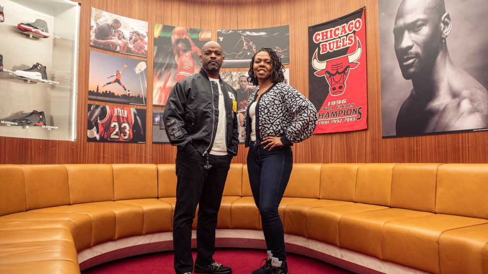 Jordan Brand’s president Craig Williams and Sandra Idehen, vice president and general manager EMEA.
